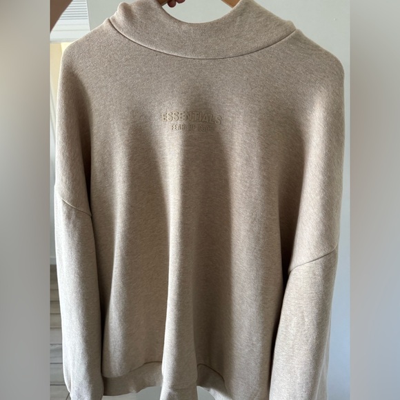 Essentials Tan Hoodie / Sweatshirt - Picture 2 of 5